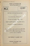Book cover of Weekly Operating Notice containing Temporary Speed Restrictions, Temporary Engineering Works, Signalling & Permanent Way Alterations, General Instructions and Notices, 14 to 20 June 1997 by Railtrack Great Western